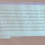 Transcripción en tiempo real de la Socialización. Se menciona sobre programas para poder acceder a audífonos, implantes cocleares y otros.